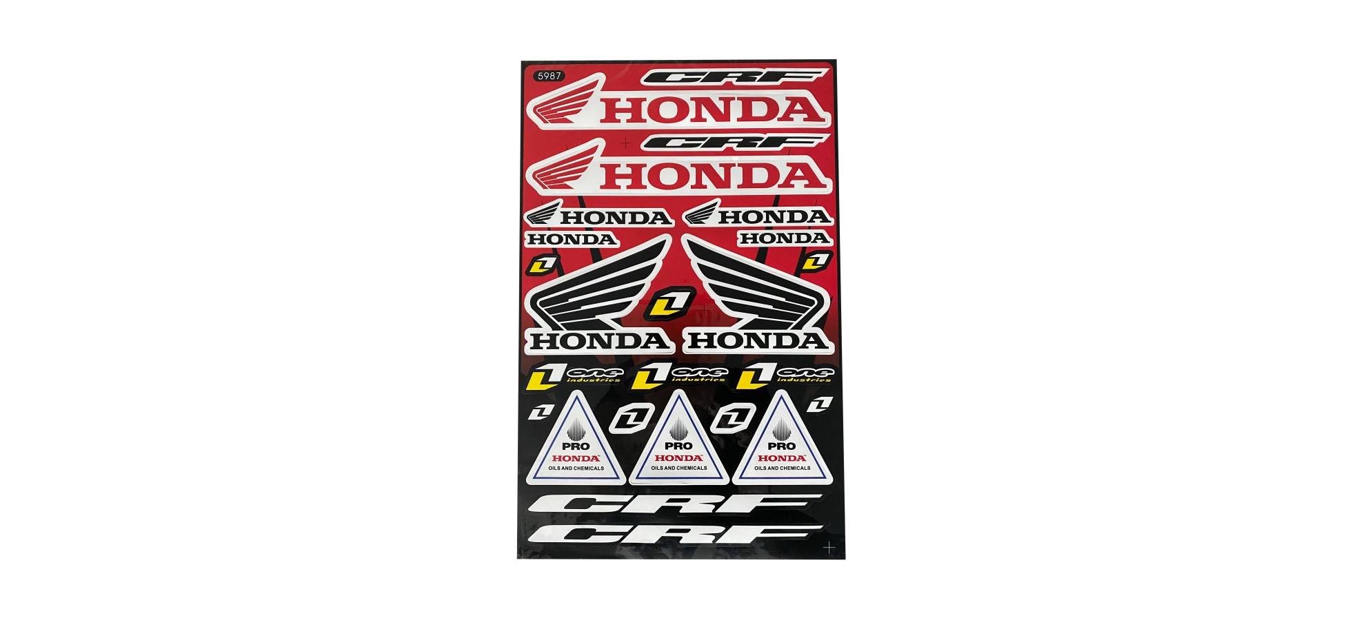 Planche de Stickers Honda