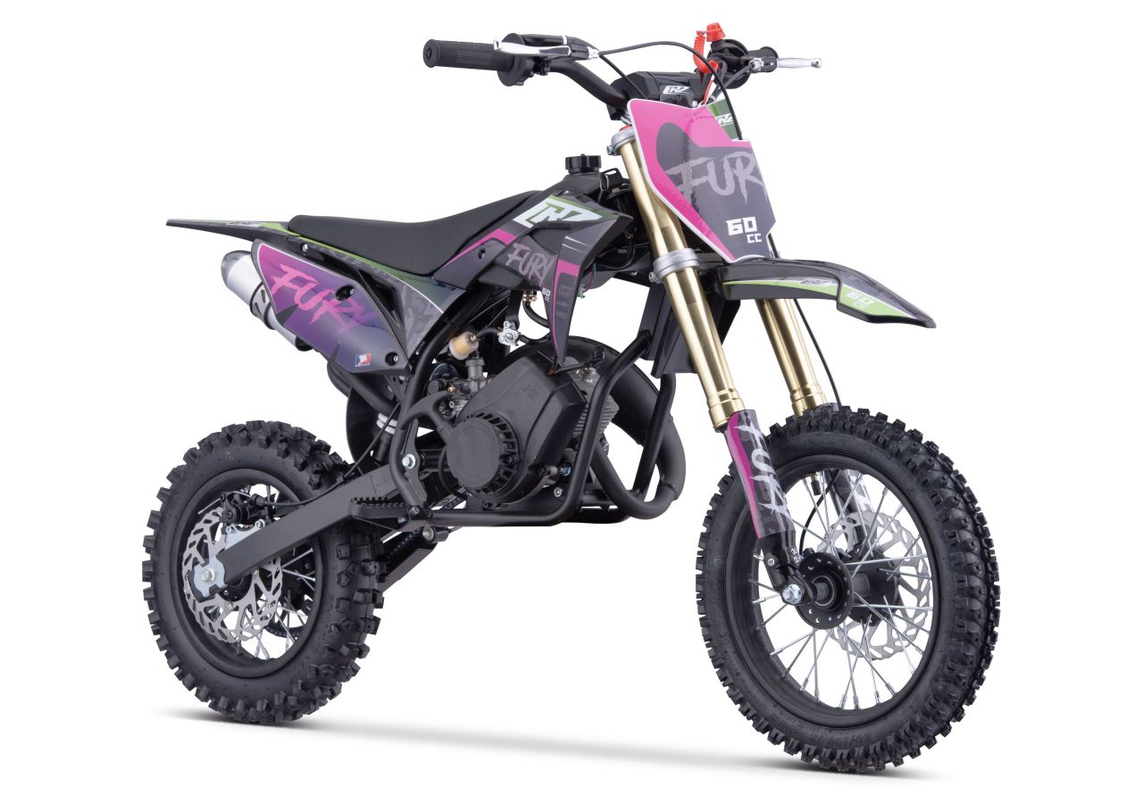 Pit Bike CRZ Fury Double Pot 60cc 2T 10"/12" - Violet (2024)