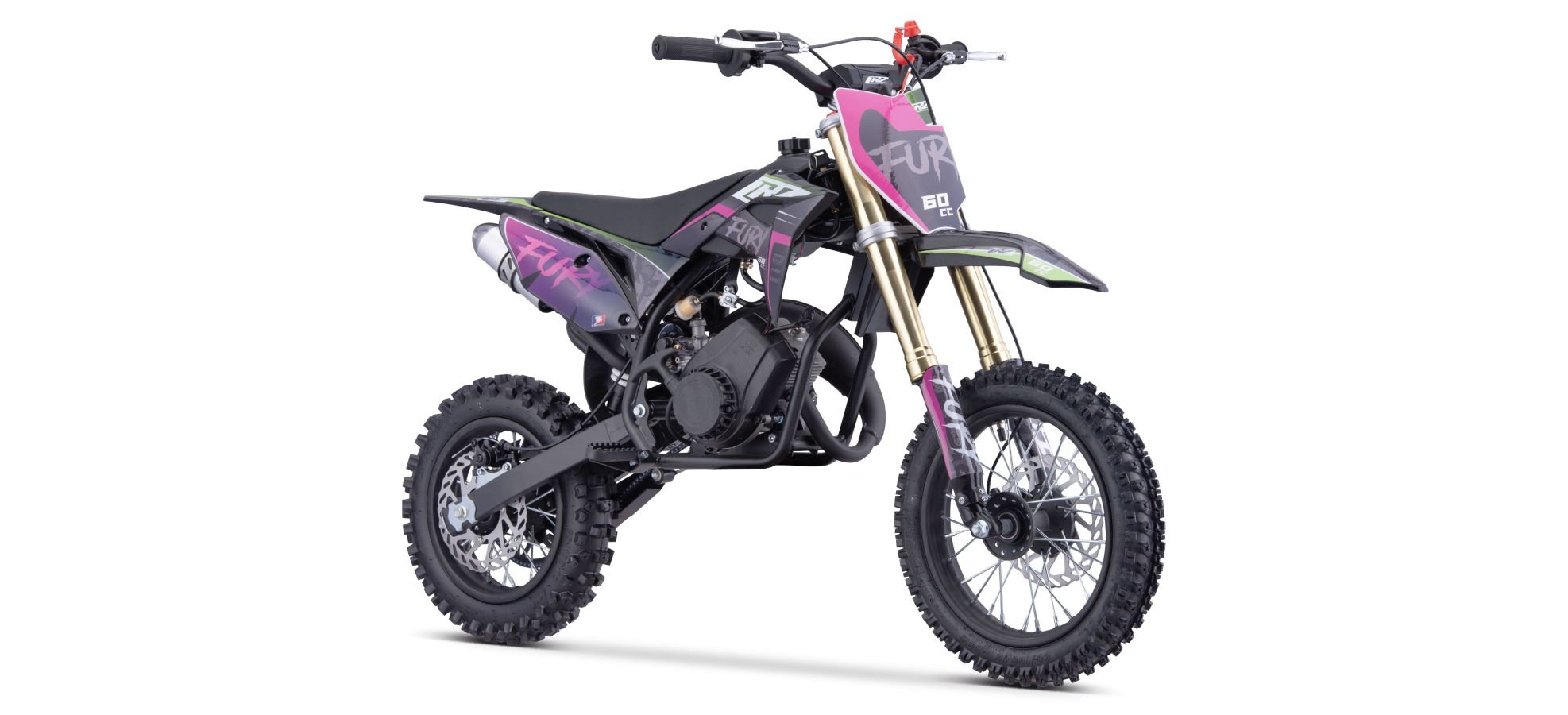 Pit Bike CRZ Fury Double Pot 60cc 2T 10"/12" - Violet (2024)