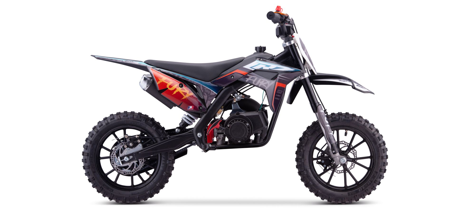 Pit Bike CRZ Fury Double Pot 49cc 2T 10"/12" - Orange (2025)