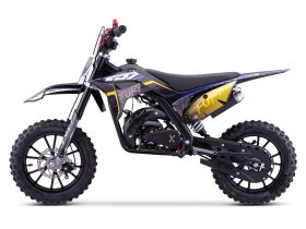 Pit Bike CRZ Fury Double Pot 49cc 2T 10"/12" - Jaune (2025)