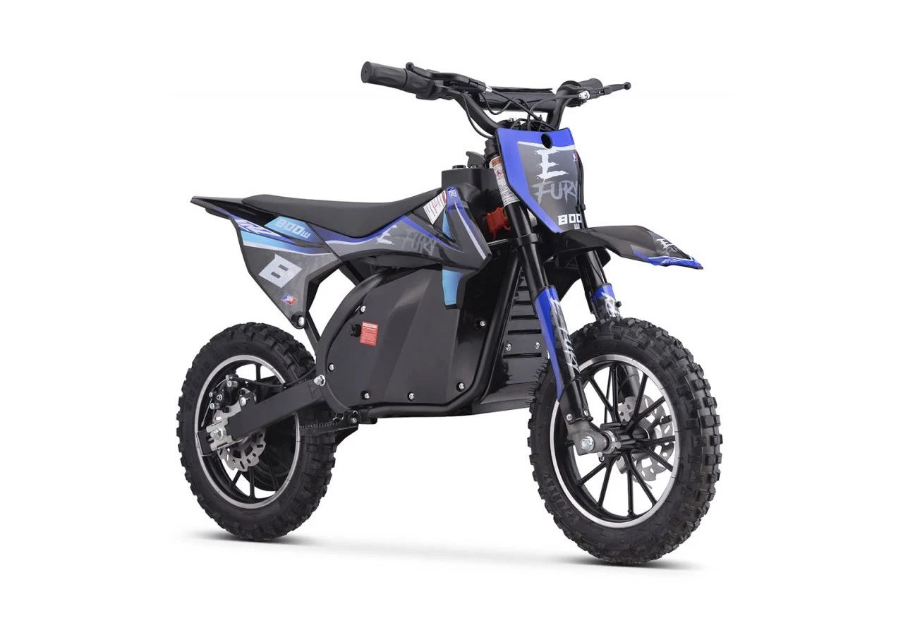 Pocket Bike Electrique CRZ 800W E-Fury- Bleu (2025)