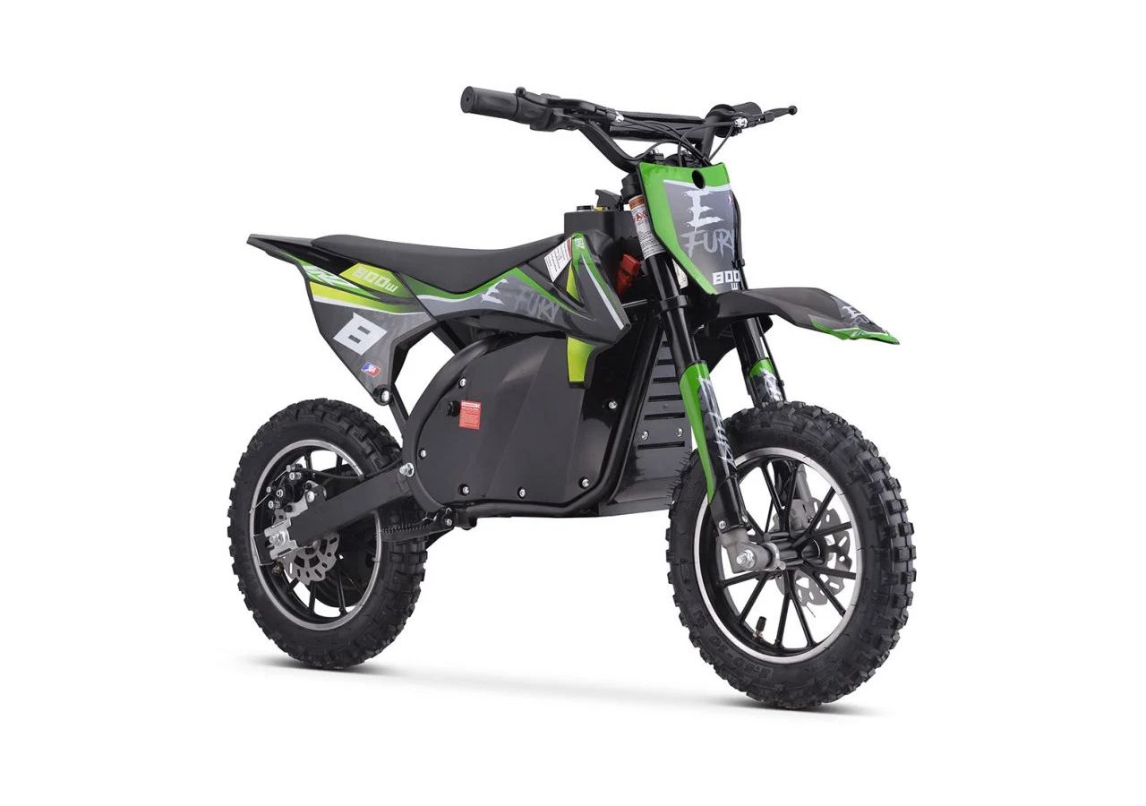 Pocket Bike Electrique CRZ 800W E-Fury - Vert (2025)