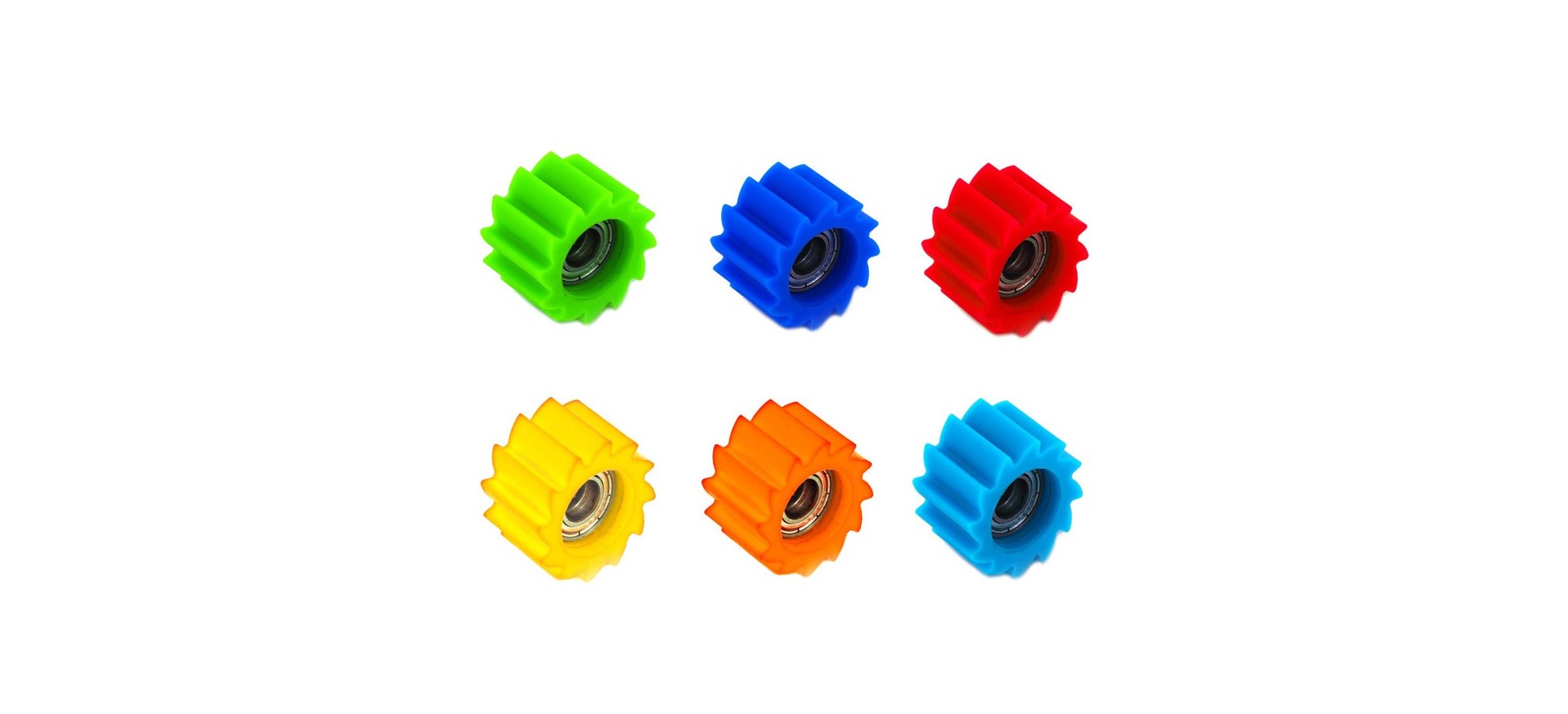 Roulette de chaine crantee
