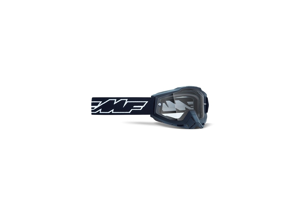 Masque Cross FMF POWERBOMB Enduro Rocket - Black - écran transparent