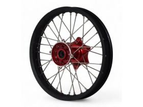Jante Arrière CNC Alu 18" Motocross - Ø25mm - CNC Rouge