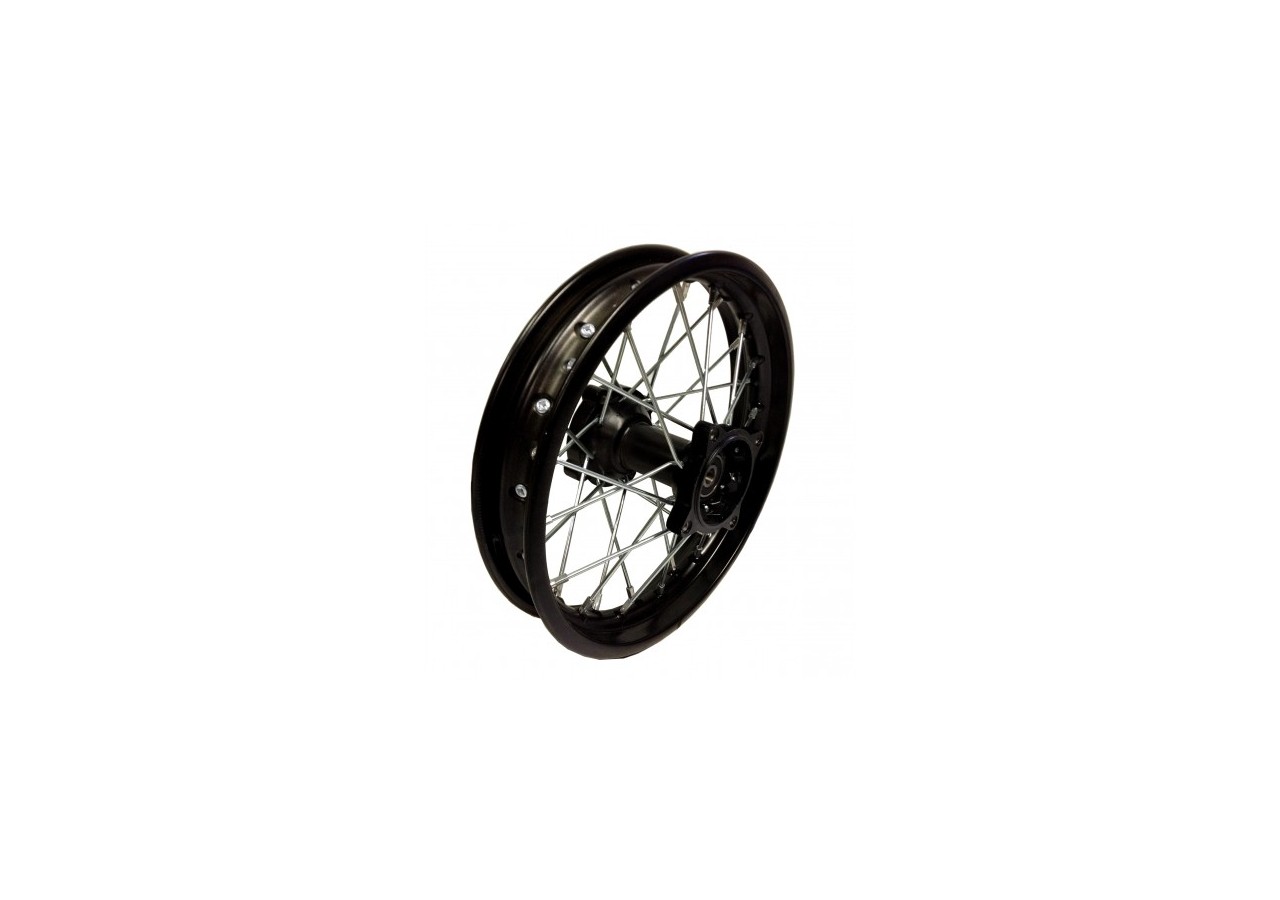 Jante Arrière Alu 12" (Axe 15mm) - Noir