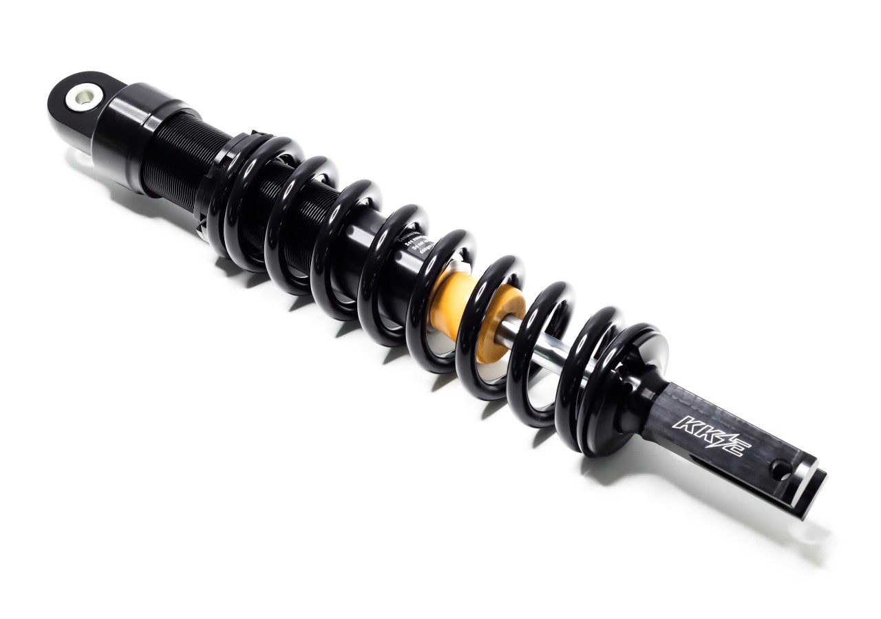 Amortisseur KKE Réglable sur bielette 450mm (Axe Ø10mm)