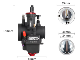 Carburateur NIBBI PWK34 CNC Rouge