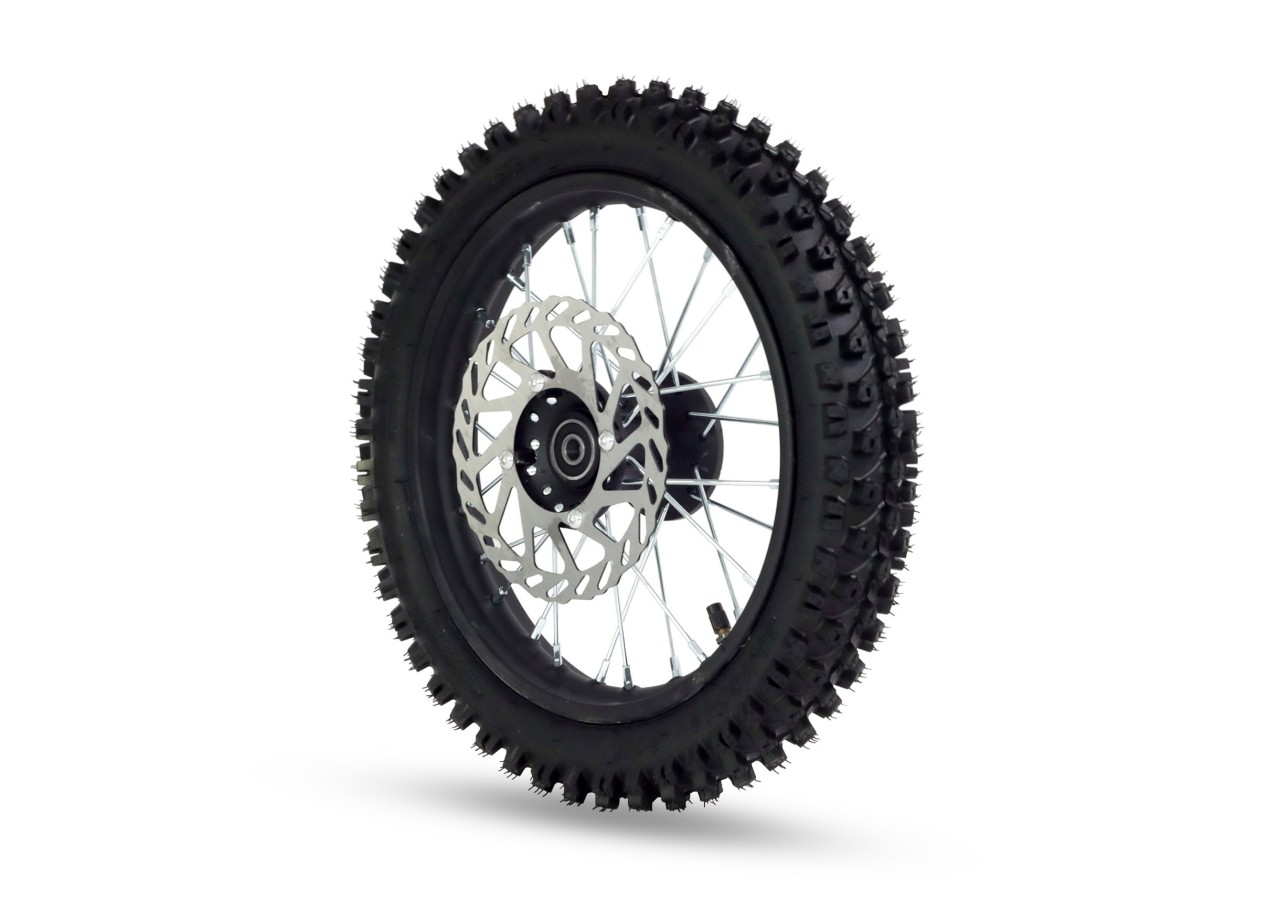 Roue avant complète 12" - Pocket Bike électrique