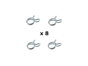 Collier durite d'essence - ø7mm - x8