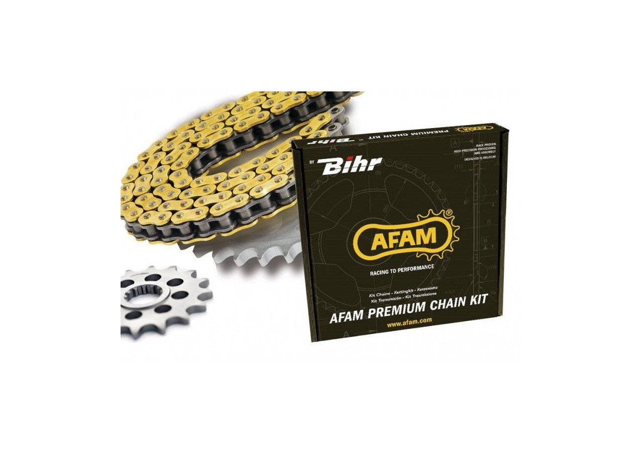 Kit chaîne AFAM 420Mx2 Pignon 12 dts + Couronne 50 dts Ultra Light