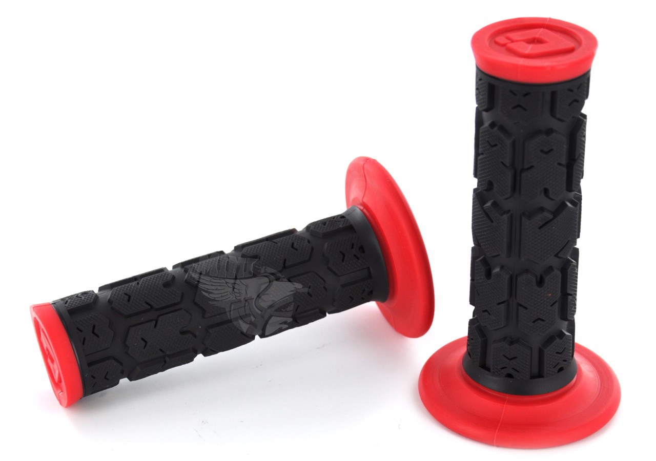 Poignées - ODI Troy Lee Design MX - Noir/Rouge