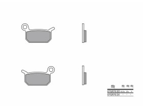 Plaquettes de frein BREMBO Off-Road métal fritté - 07GR70SD 