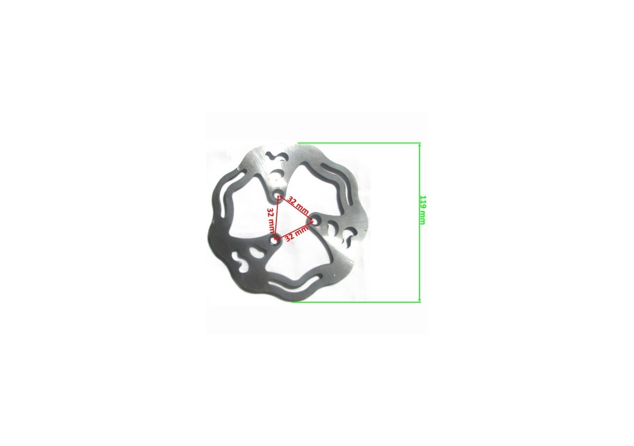 Disque de frein Ø119mm Wave Pocket bike