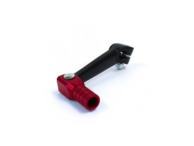 Sélecteur De Vitesse Aluminium Court Noir/Rouge