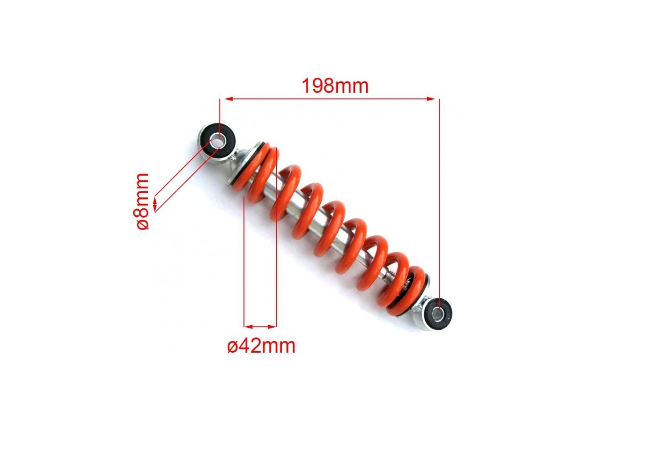 Amortisseur POCKET CROSS 198mm