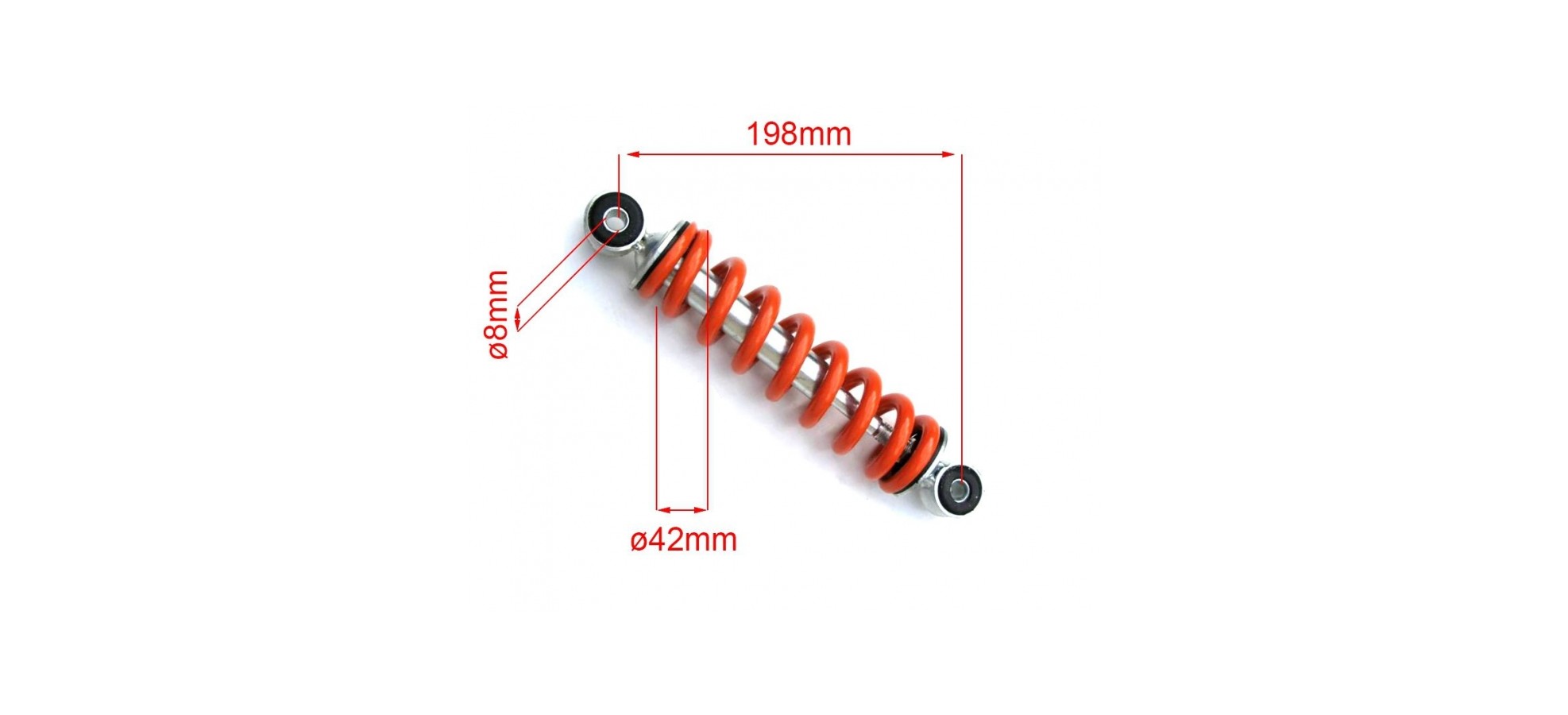 Amortisseur POCKET CROSS 198mm