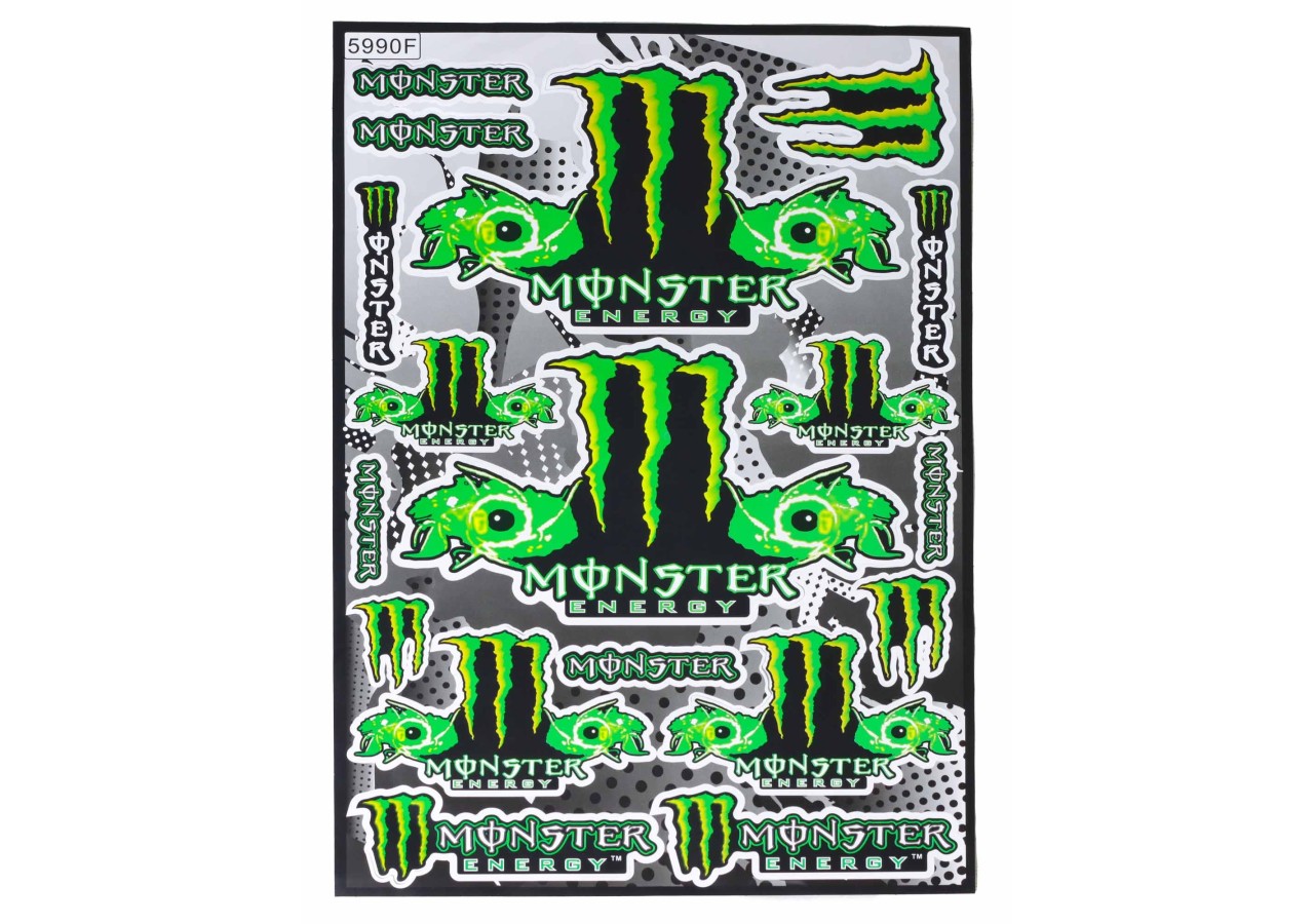 Planche de sticker - Monster Energy