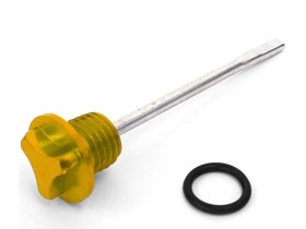 Jauge niveau d'huile moteur Aluminium CNC - Doré