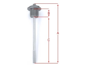Jauge niveau d'huile moteur Aluminium CNC - Doré
