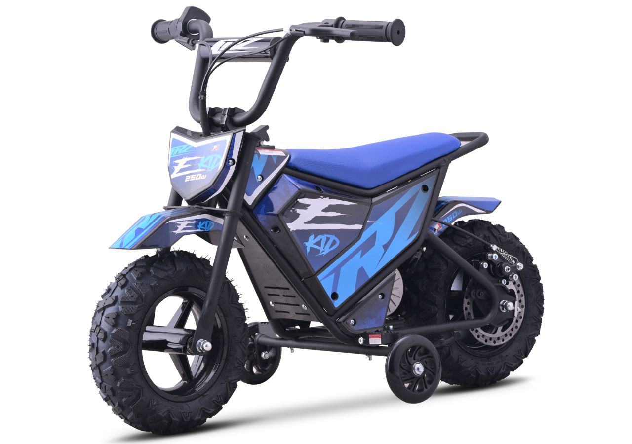 Moto Electrique pour enfant CRZ E-KID E-Kid 250W - Bleu