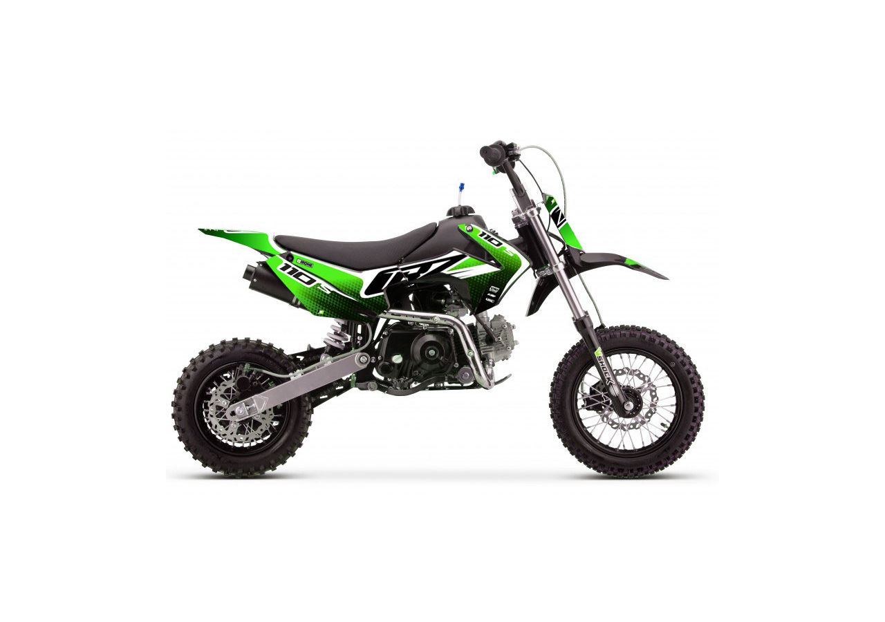 Dirt Bike CRZ S - 110cc Automatique - 10"/12" - Vert (2025)