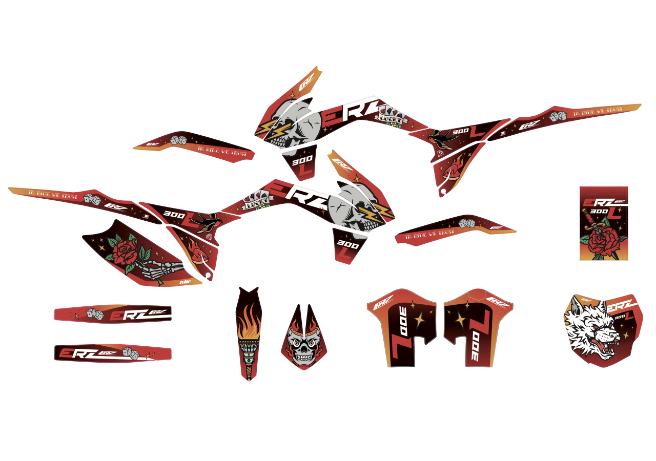 Kit décoration Old School Tattoo - KTM-XL
