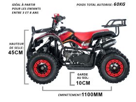 Pocket Quad CRZ SWAP 49cc - Bleu