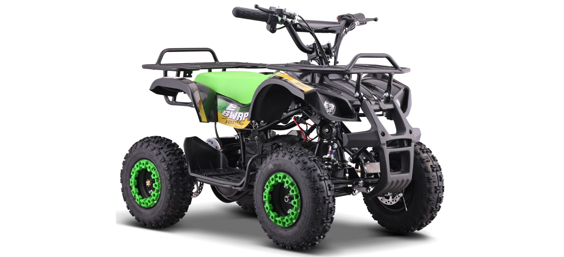 Pocket Quad Electrique CRZ 1000W E-SWAP - Vert (2025)