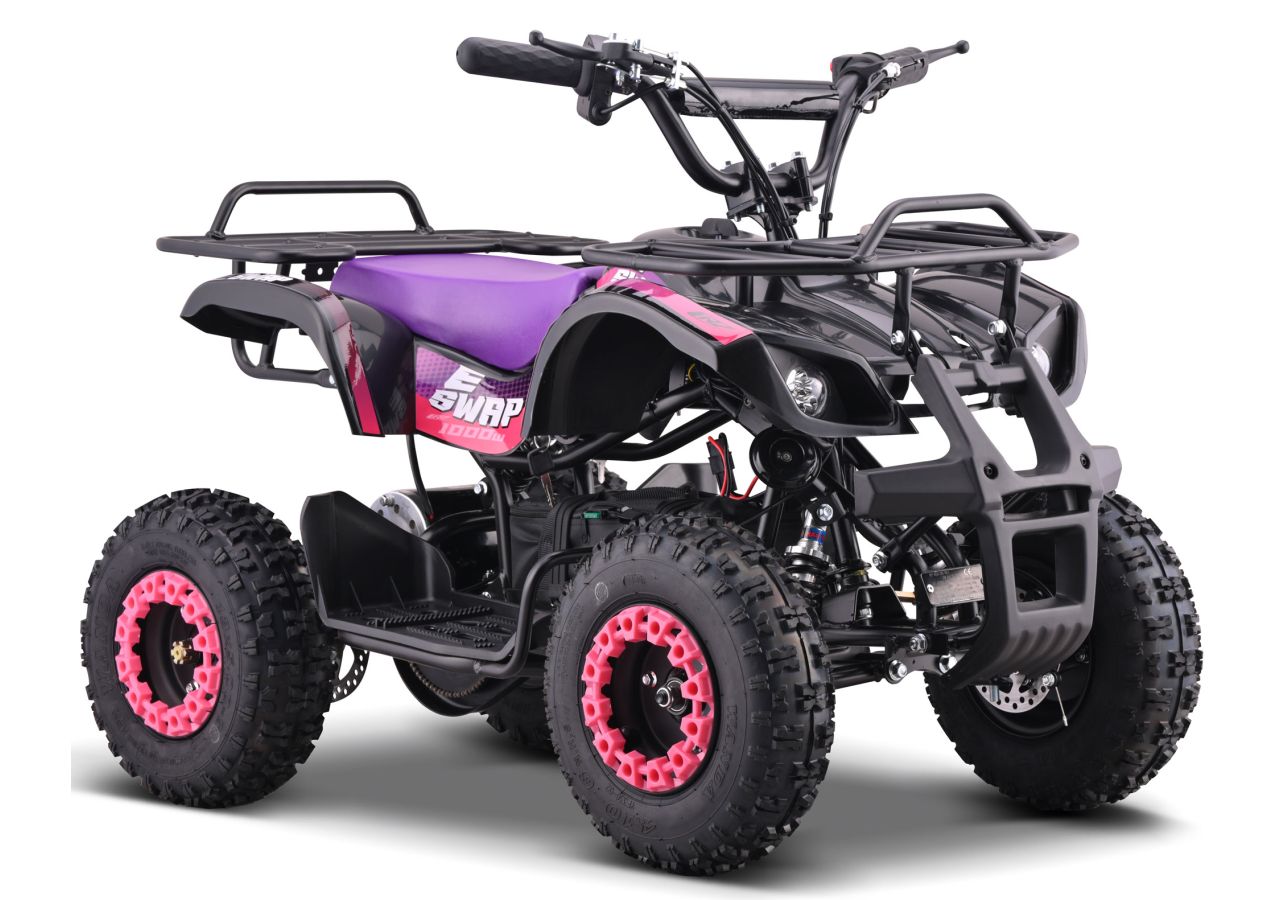 Pocket Quad Electrique CRZ 1000W E-SWAP - Rose (2025)