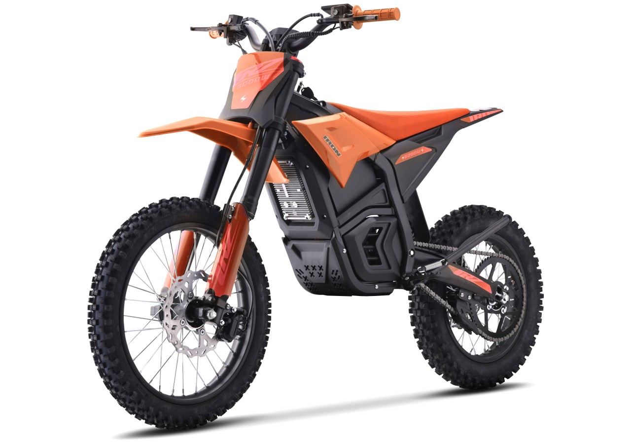 Dirt Bike électrique - CRZ IRON - 6000W 72V - 14"/17" - Orange