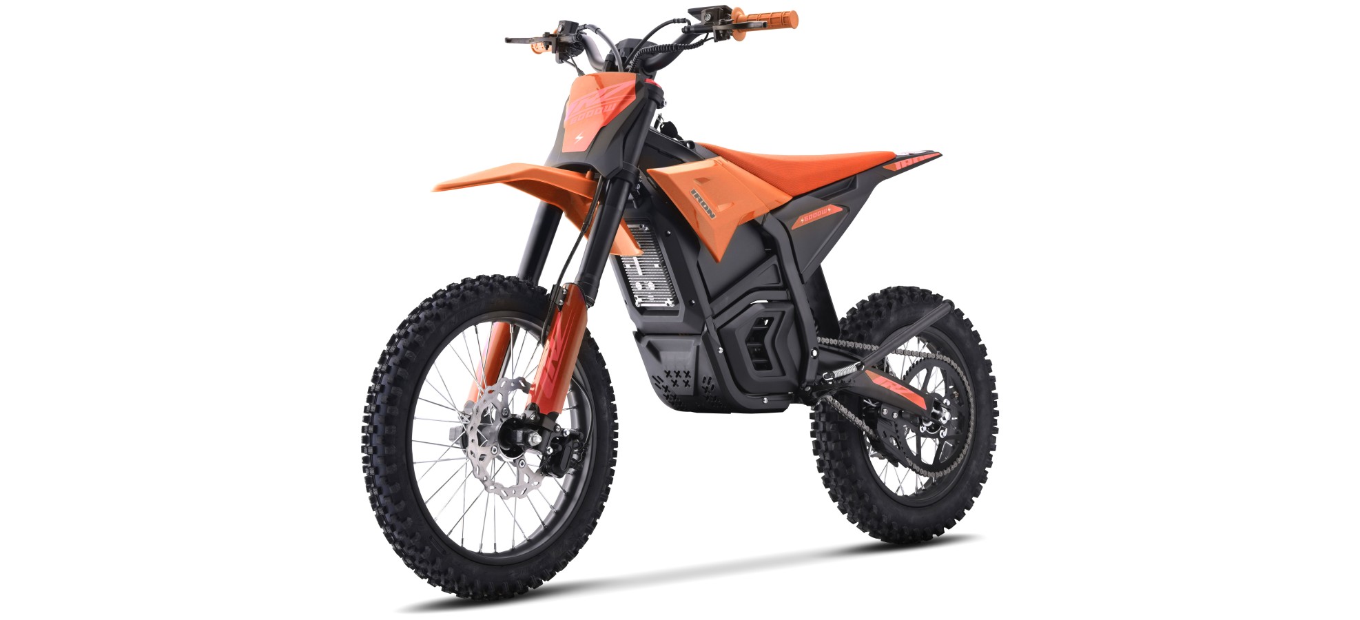 Dirt Bike électrique - CRZ IRON - 6000W 72V - 14"/17" - Orange