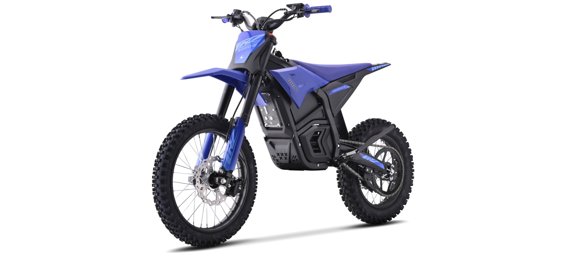 Dirt Bike électrique - CRZ IRON - 6000W 72V - 14"/17" - Bleu
