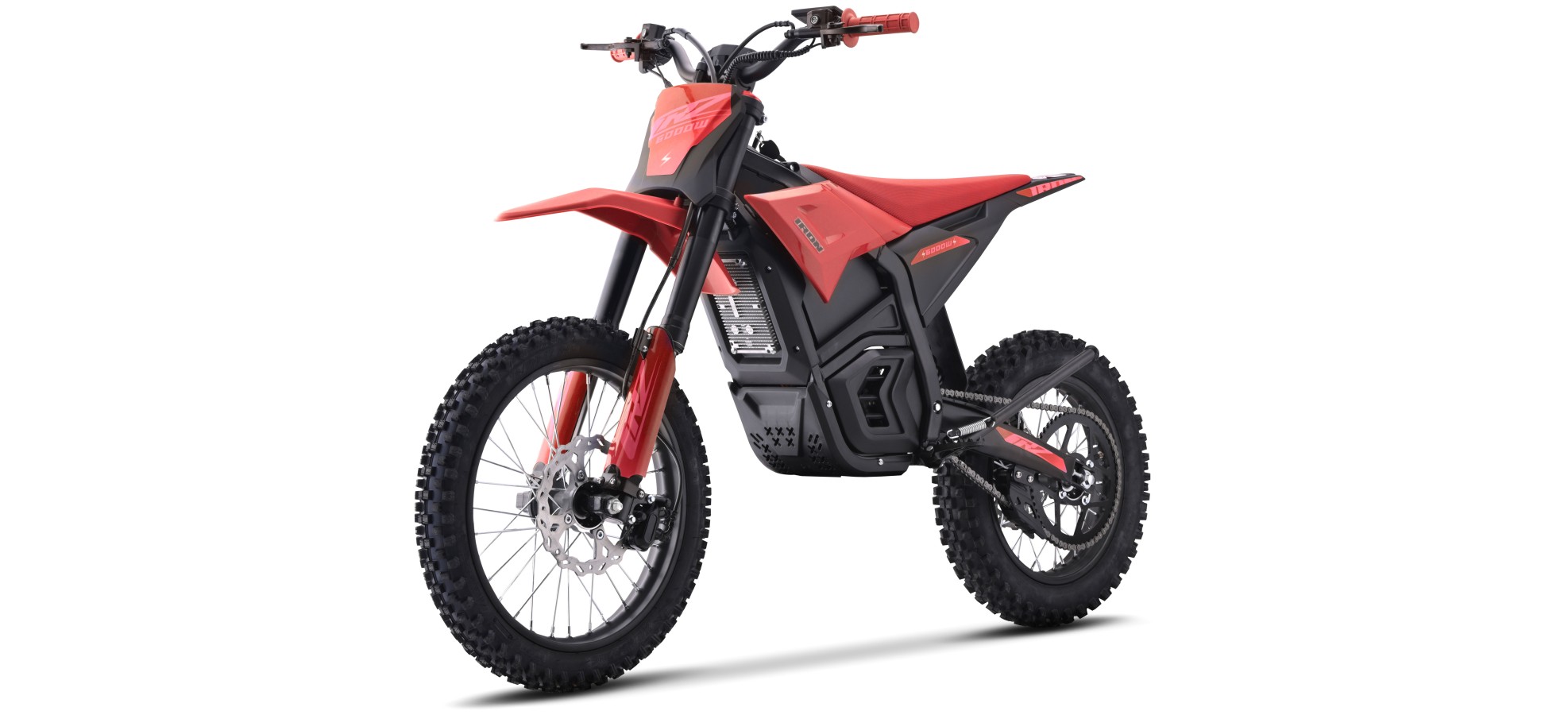 Dirt Bike électrique - CRZ IRON - 6000W 72V - 14"/17" - Rouge