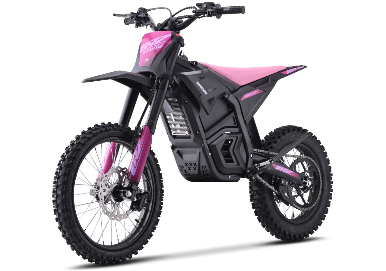 Dirt Bike électrique - CRZ IRON - 6000W 72V - 14"/17" - Rose