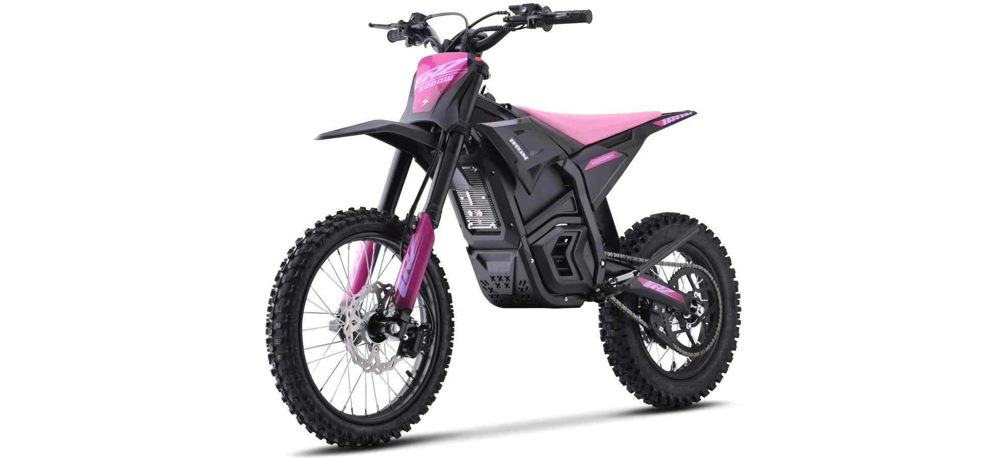 Dirt Bike électrique - CRZ IRON - 6000W 72V - 14"/17" - Rose