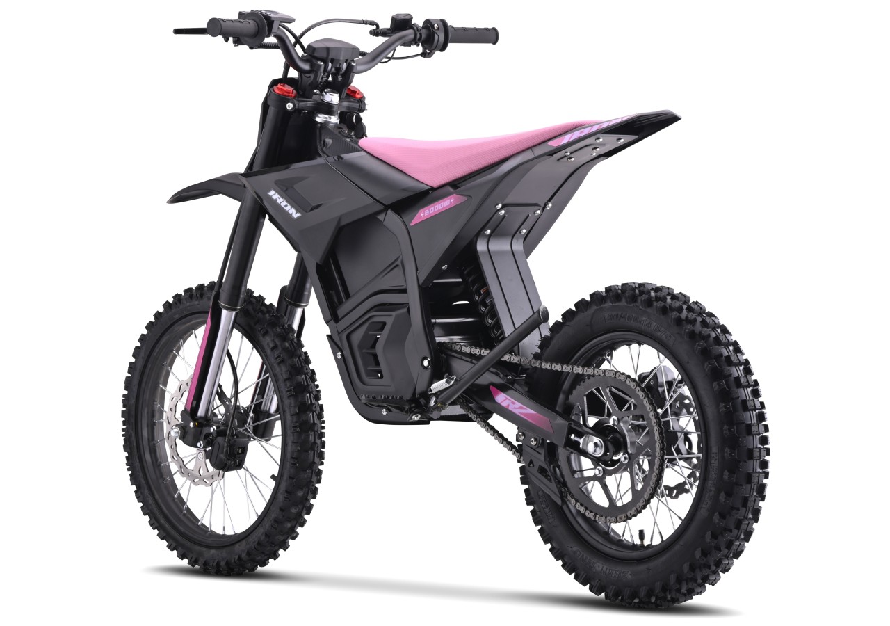 Dirt Bike électrique - CRZ IRON - 5000W 60V - 14"/17" - Rose