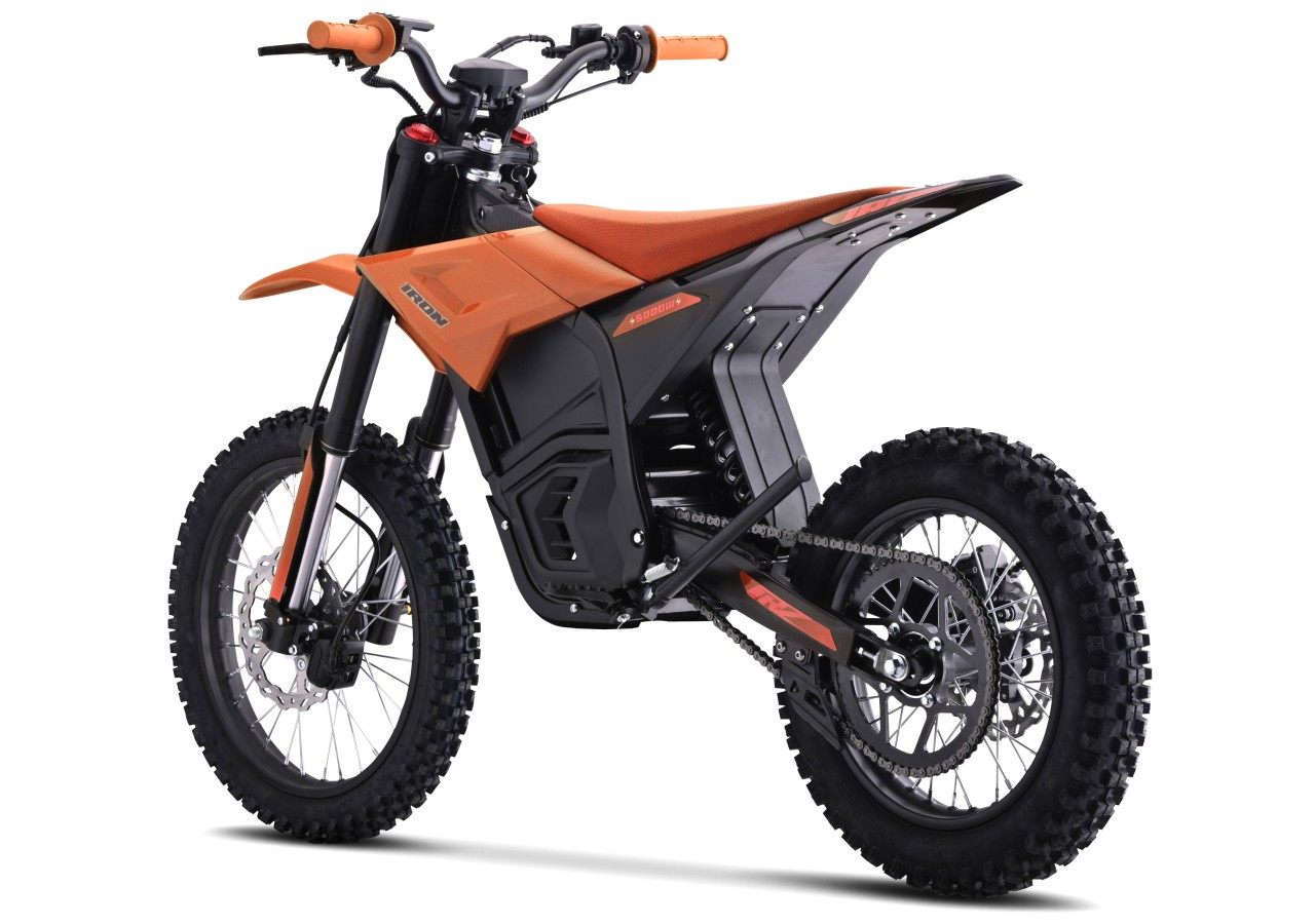 Dirt Bike électrique - CRZ IRON - 5000W 60V - 14"/17" - Orange