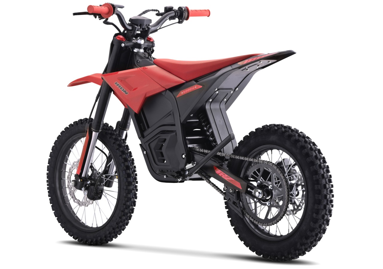 Dirt Bike électrique - CRZ IRON - 5000W 60V - 14"/17" - Rouge