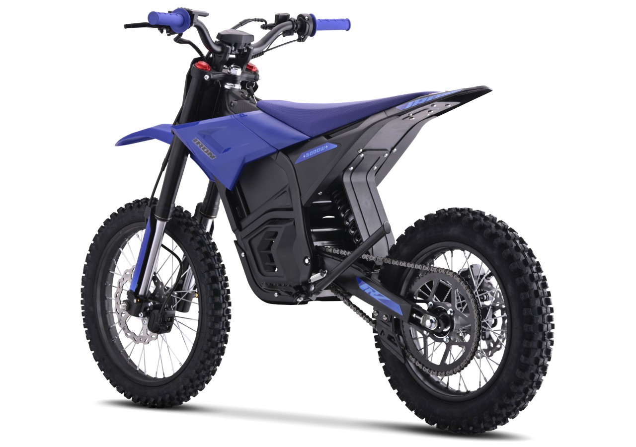 Dirt Bike électrique - CRZ IRON - 5000W 60V - 14"/17" - Bleu