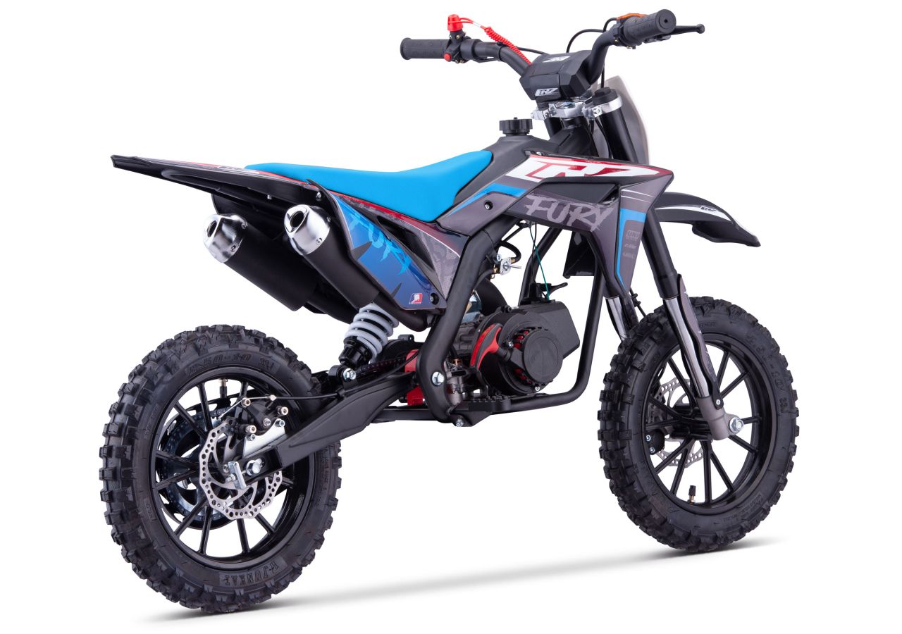 Pit Bike CRZ Fury Double Pot 49cc 2T 10"/12" - Bleu