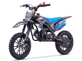 Pit Bike CRZ Fury Double Pot 49cc 2T 10"/12" - Bleu