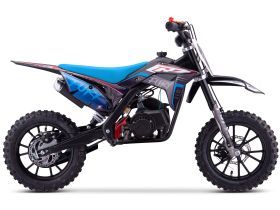 Pit Bike CRZ Fury Double Pot 49cc 2T 10"/12" - Bleu