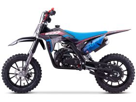 Pit Bike CRZ Fury Double Pot 49cc 2T 10"/12" - Bleu