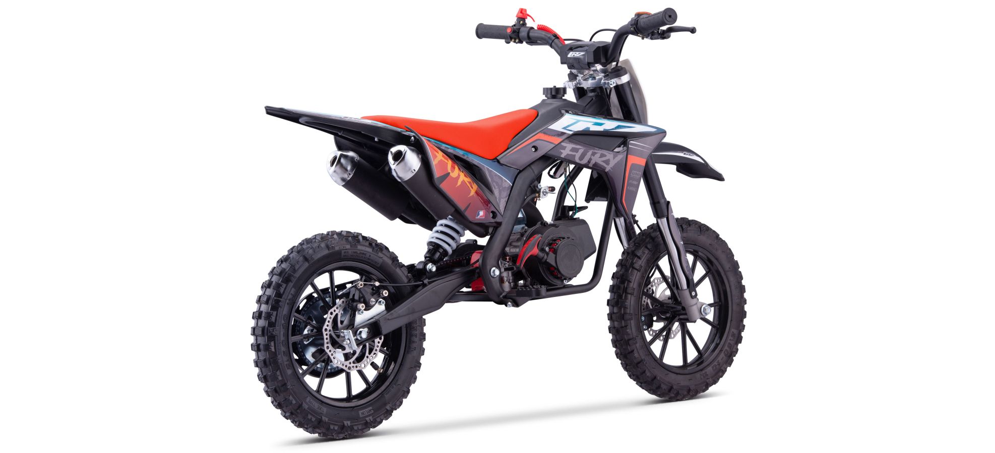 Pit Bike CRZ Fury Double Pot 49cc 2T 10"/12" - Orange