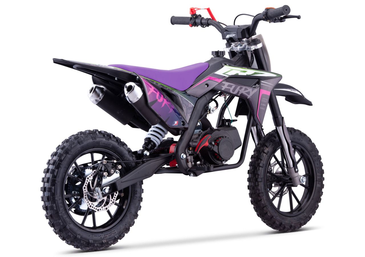 Pit Bike CRZ Fury Double Pot 49cc2T 10"/12" - Violet