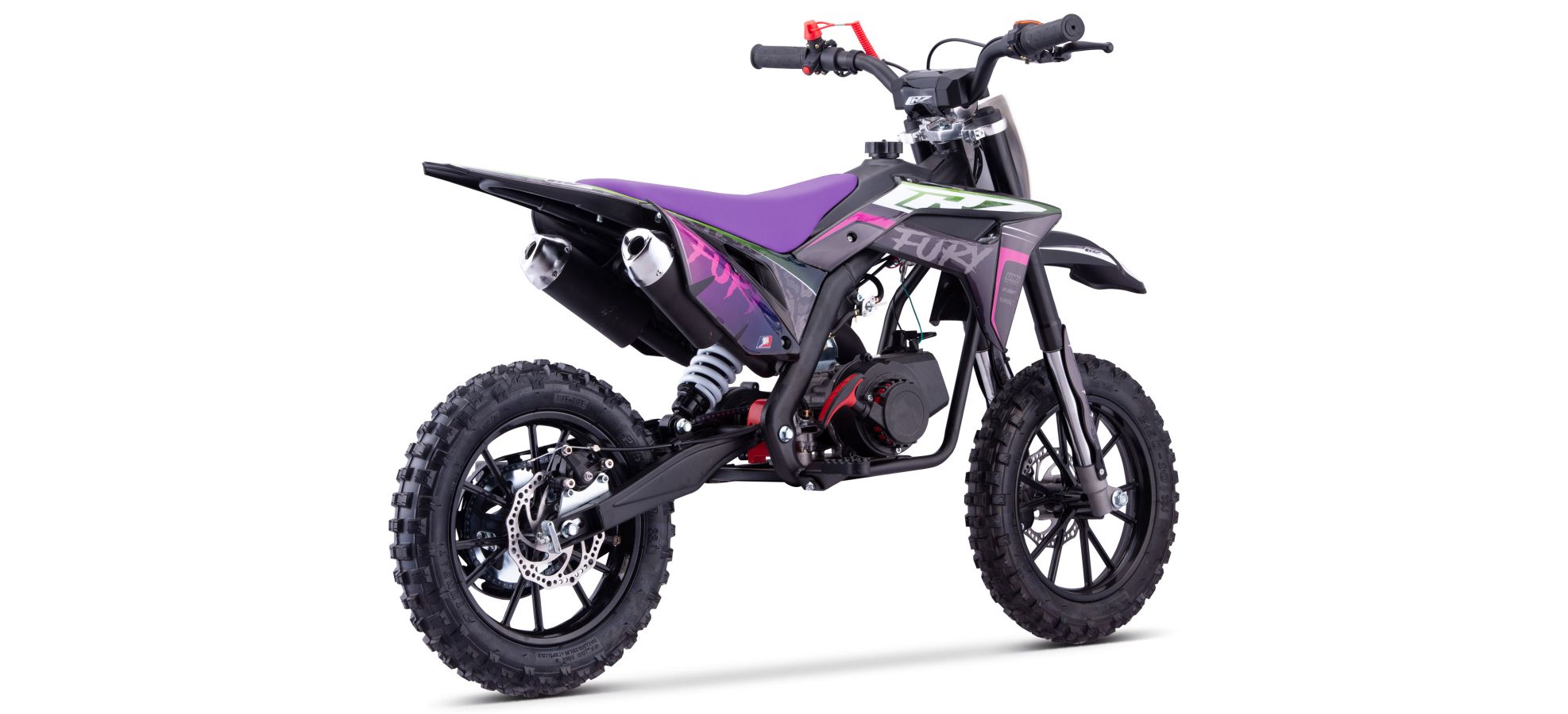 Pit Bike CRZ Fury Double Pot 49cc2T 10"/12" - Violet