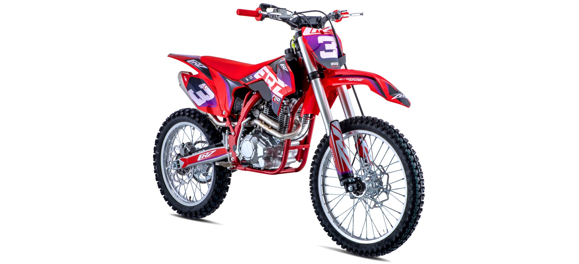 Motocross CRZ ERZ - 300cc ELITE 4T - 18"/21" - Rouge
