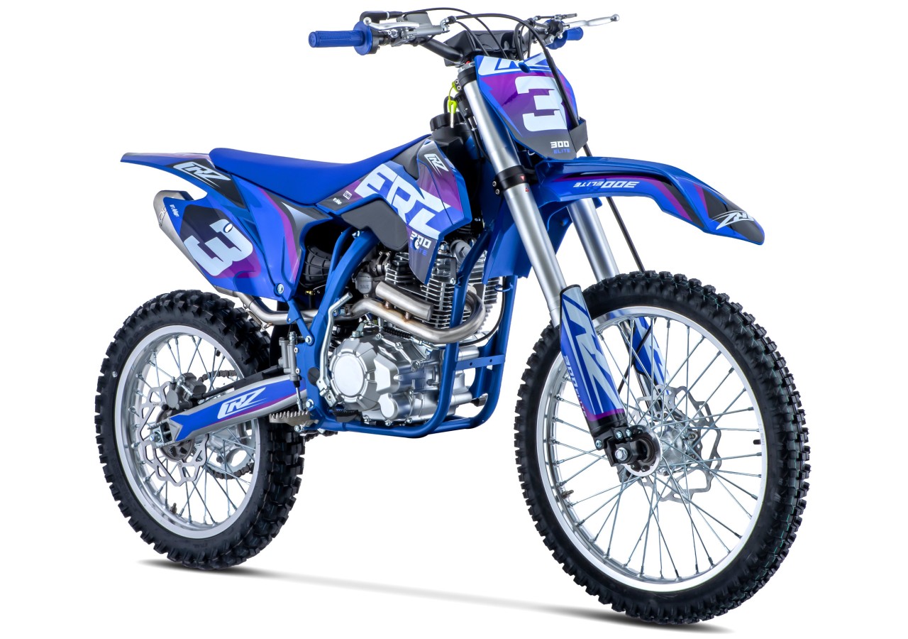 Motocross CRZ ERZ - 300cc ELITE 4T - 18"/21" - Bleu